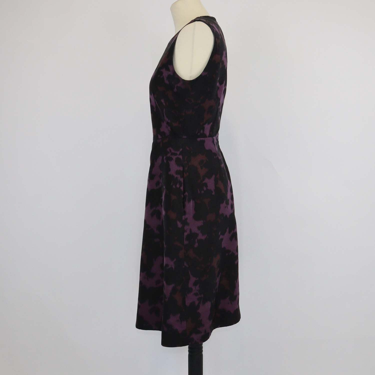 Burberry Black, Purple Silk Sleeveless Mini Dress