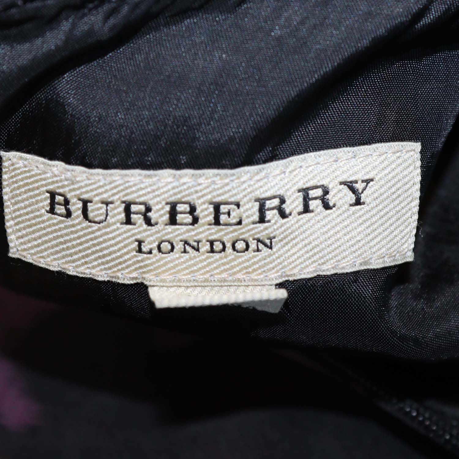 Burberry Black, Purple Silk Sleeveless Mini Dress