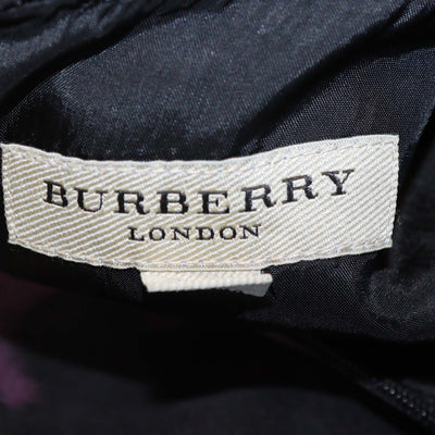 Burberry Black, Purple Silk Sleeveless Mini Dress