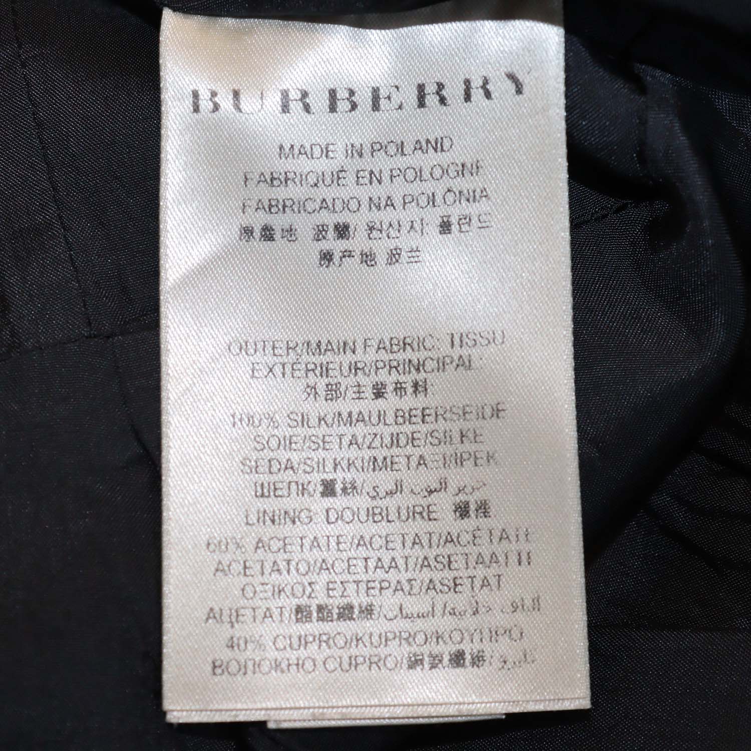 Burberry Black, Purple Silk Sleeveless Mini Dress