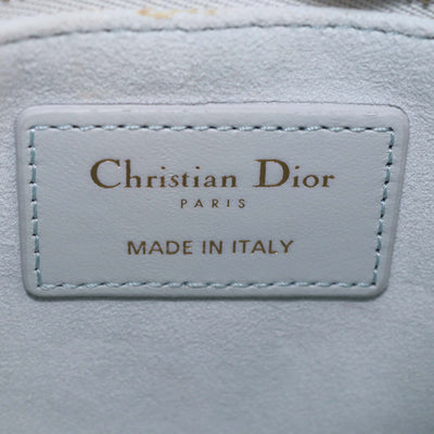 Christian Dior Mint Green Cannage Leather Mini Lady Dior Tote