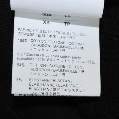 Off-White Black Floral Print Leaf Cotton Long Sleeve Sweatshirt