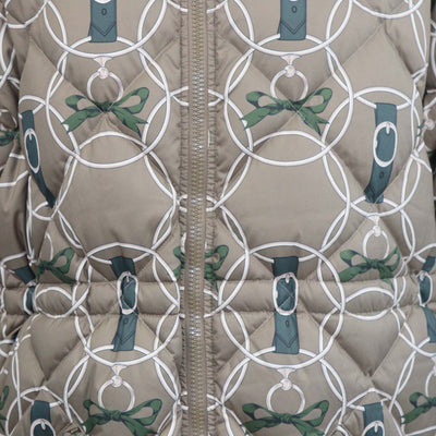 Hermes Vert Gobi Polyester La Promenade du Matin Remix Reversible Puffer Down Coat