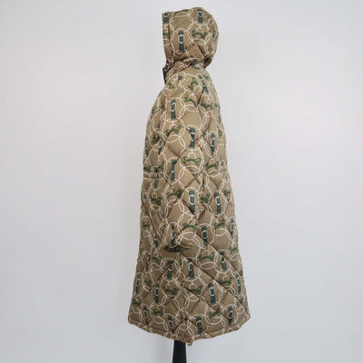 Hermes Vert Gobi Polyester La Promenade du Matin Remix Reversible Puffer Down Coat