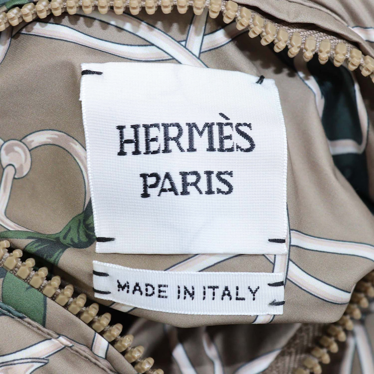 Hermes Vert Gobi Polyester La Promenade du Matin Remix Reversible Puffer Down Coat
