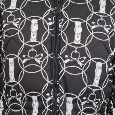 Hermes Black Polyester La Promenade du Matin Remix Reversible Puffer Down Coat