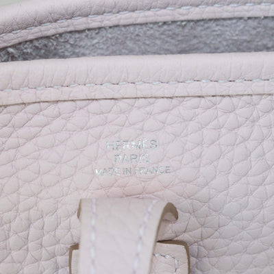 Hermes Mauve Pale Clemence Leather Evelyne TPM Bag