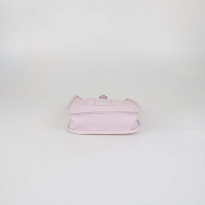 Hermes Mauve Pale Clemence Leather Evelyne TPM Bag