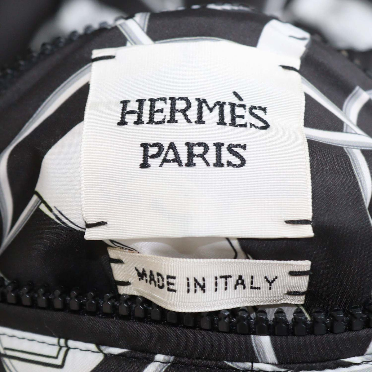 Hermes Black Polyester La Promenade du Matin Remix Reversible Puffer Down Coat
