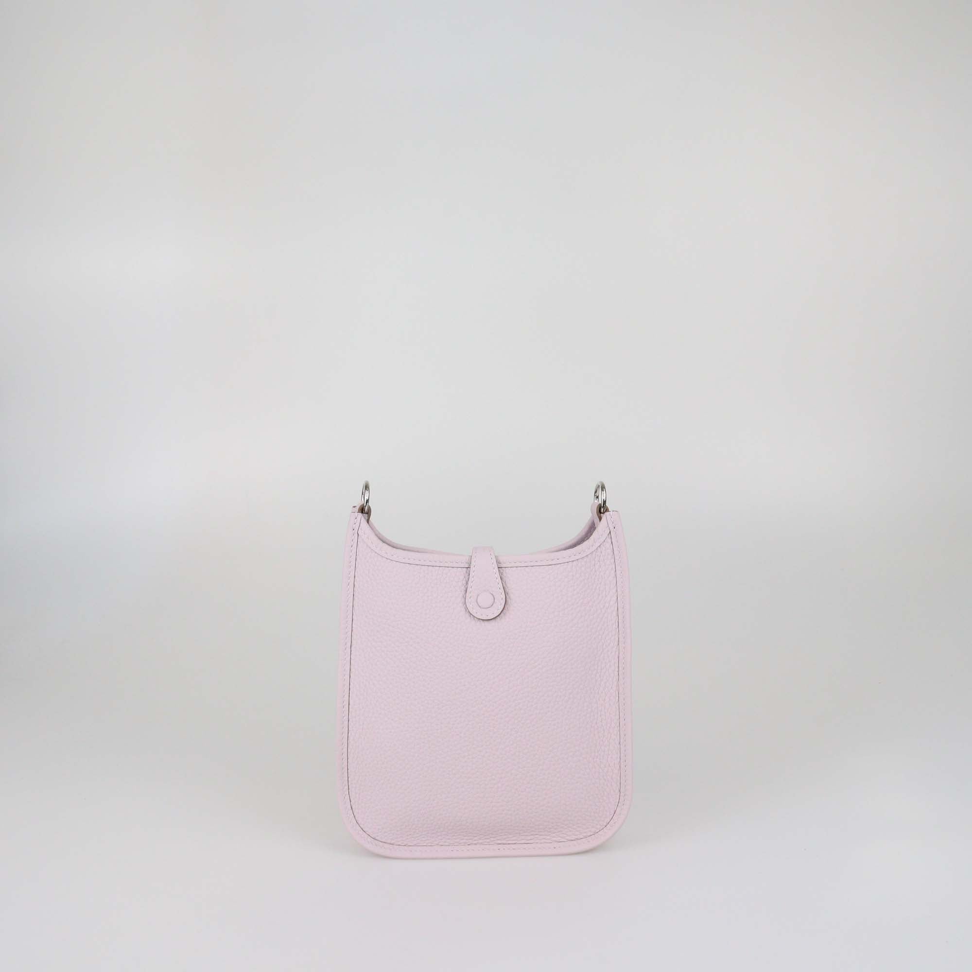 Hermes Mauve Pale Clemence Leather Evelyne TPM Bag