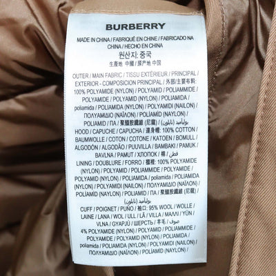 Burberry Brown Nylon Puffer Down Jacket