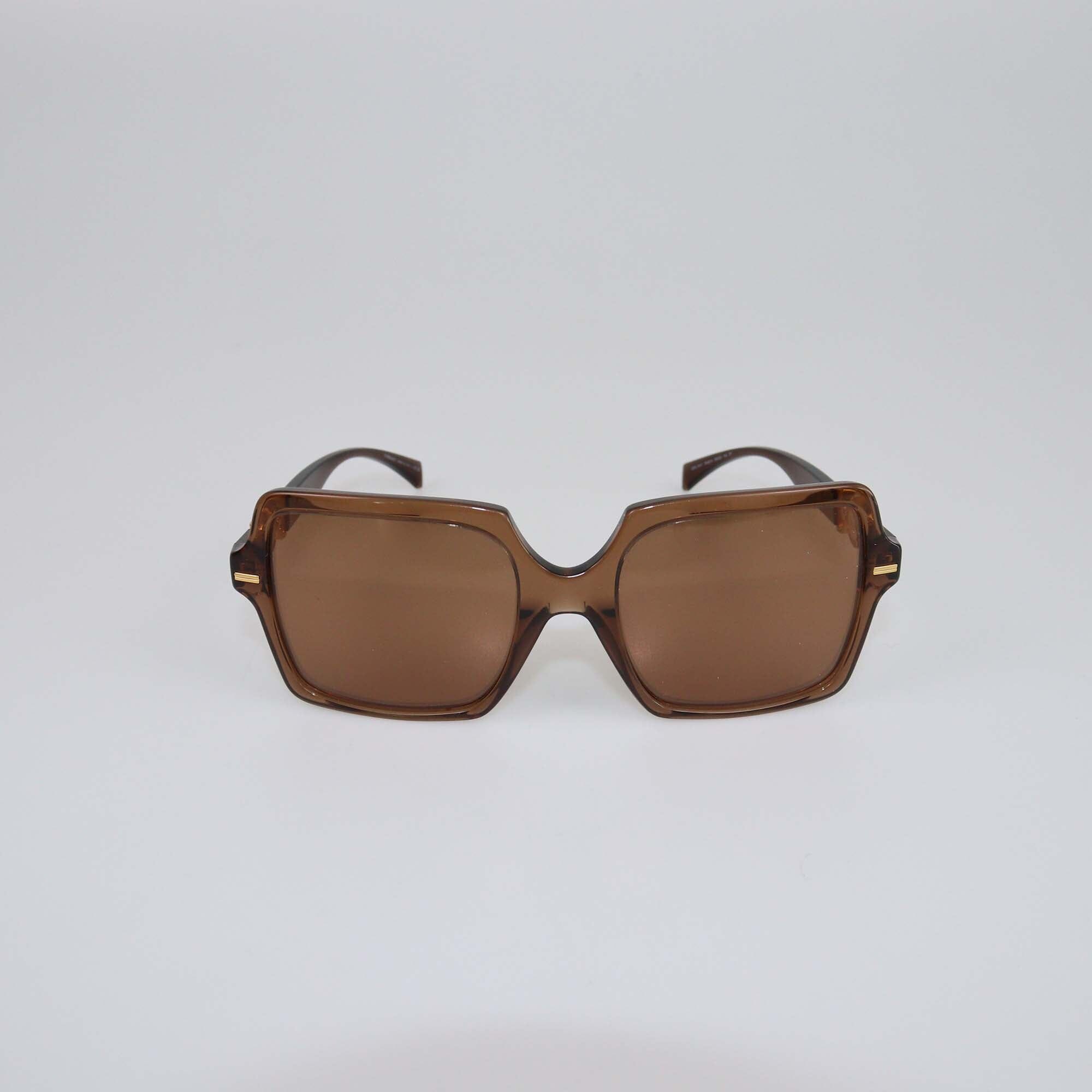 Versace Brown Medusa Square Sunglasses Womens Versace 