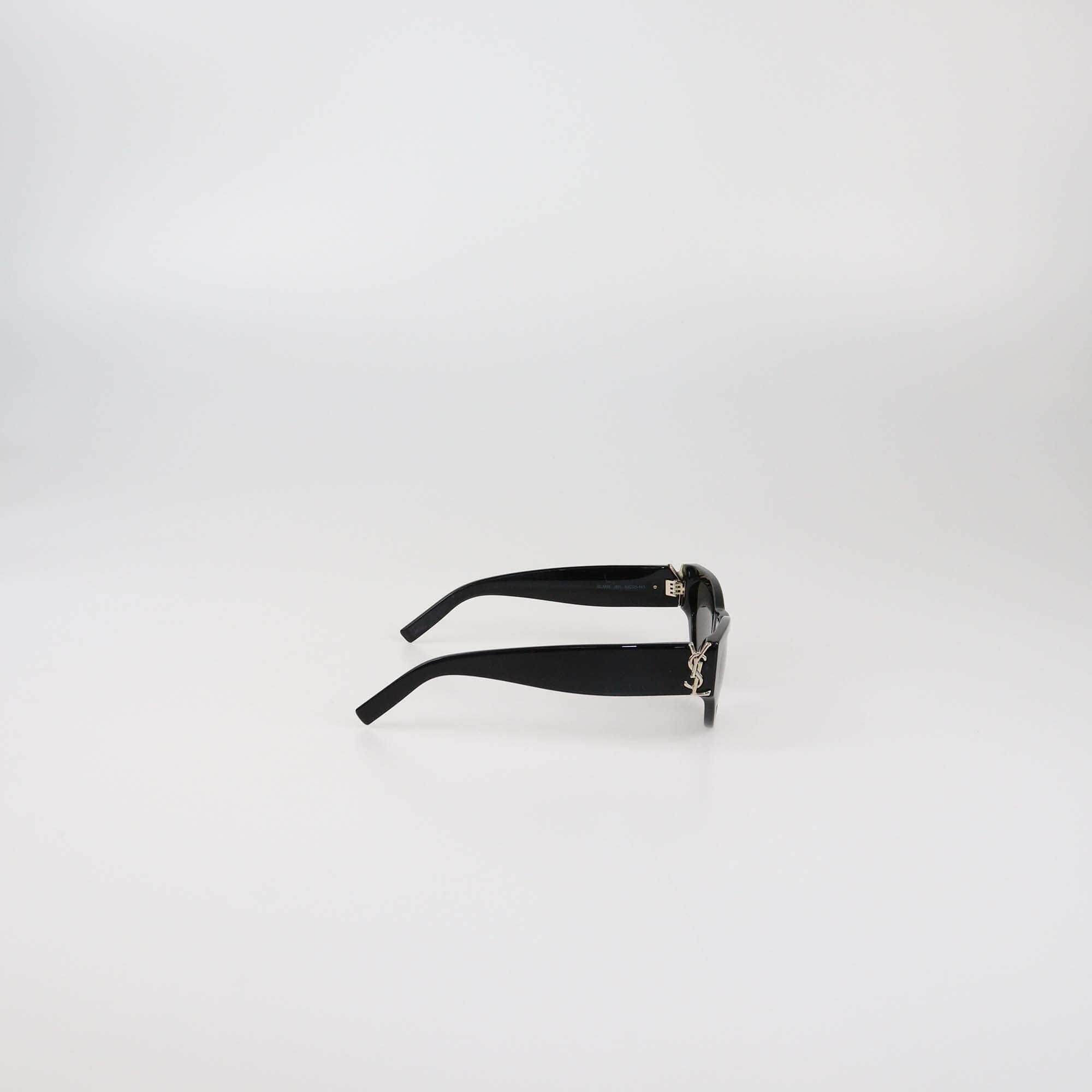 Saint Laurent Black Cassandre Sunglasses Womens Saint Laurent 