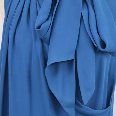 Emilio Pucci Blue Silk Asymmetrical Top