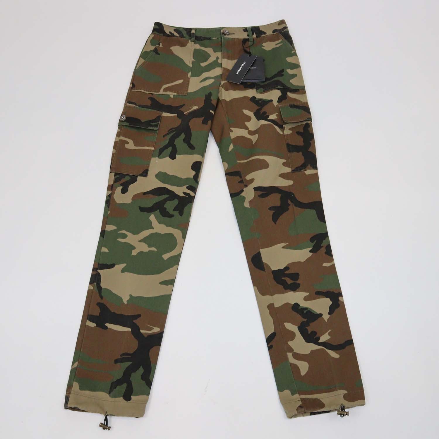 Dolce & Gabbana Multicolor Camouflage Cargo Pants