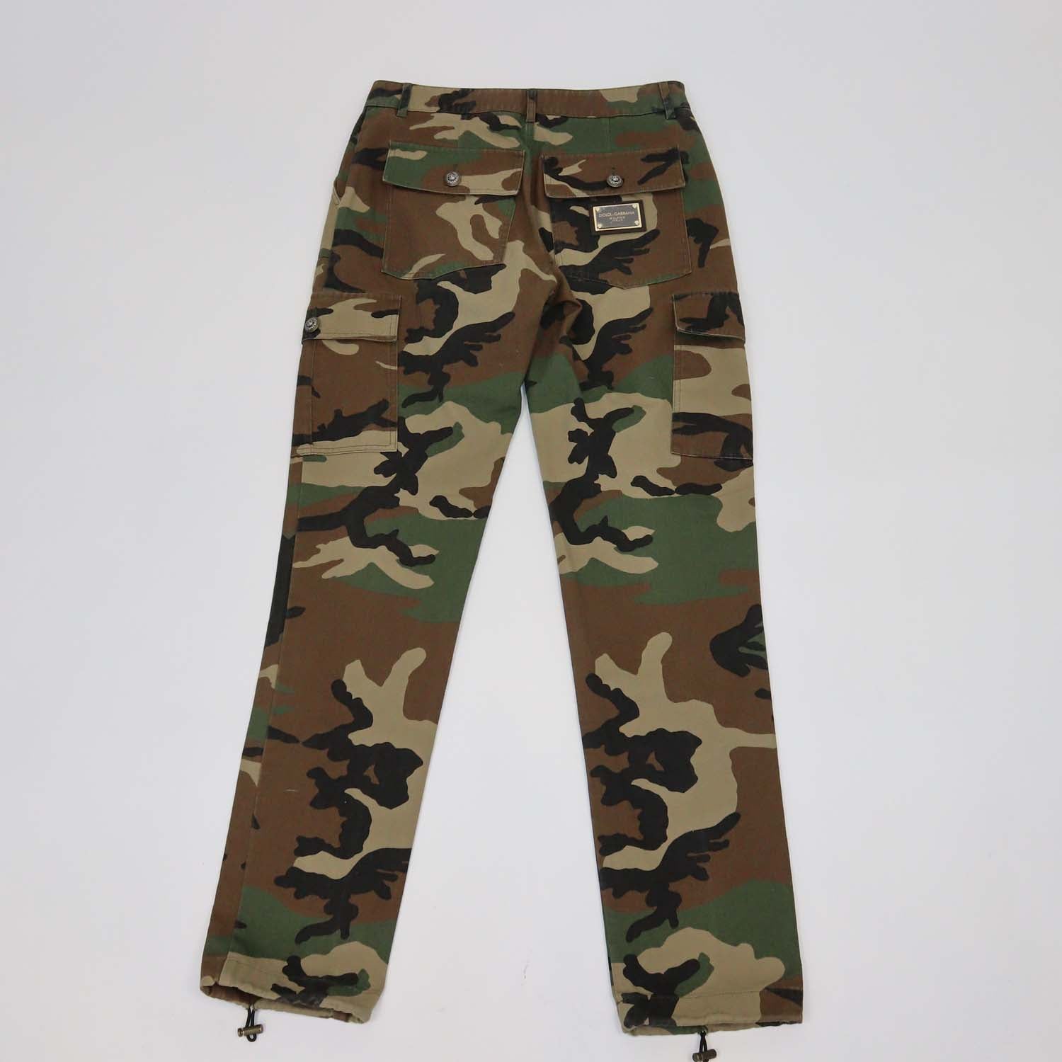Dolce & Gabbana Multicolor Camouflage Cargo Pants