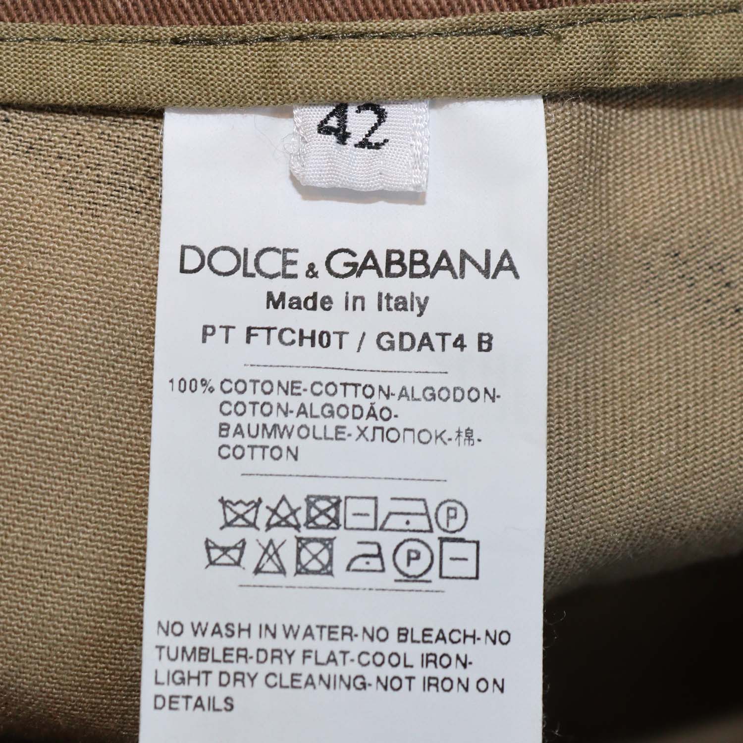 Dolce & Gabbana Multicolor Camouflage Cargo Pants