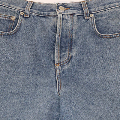 Loewe Wash Blue Denim Anagram Baggy Pants