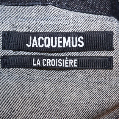 Jacquemus Blue Denim V-Neck Sleeveless Oversized Vest