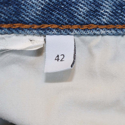 Loewe Wash Blue Denim Anagram Baggy Pants