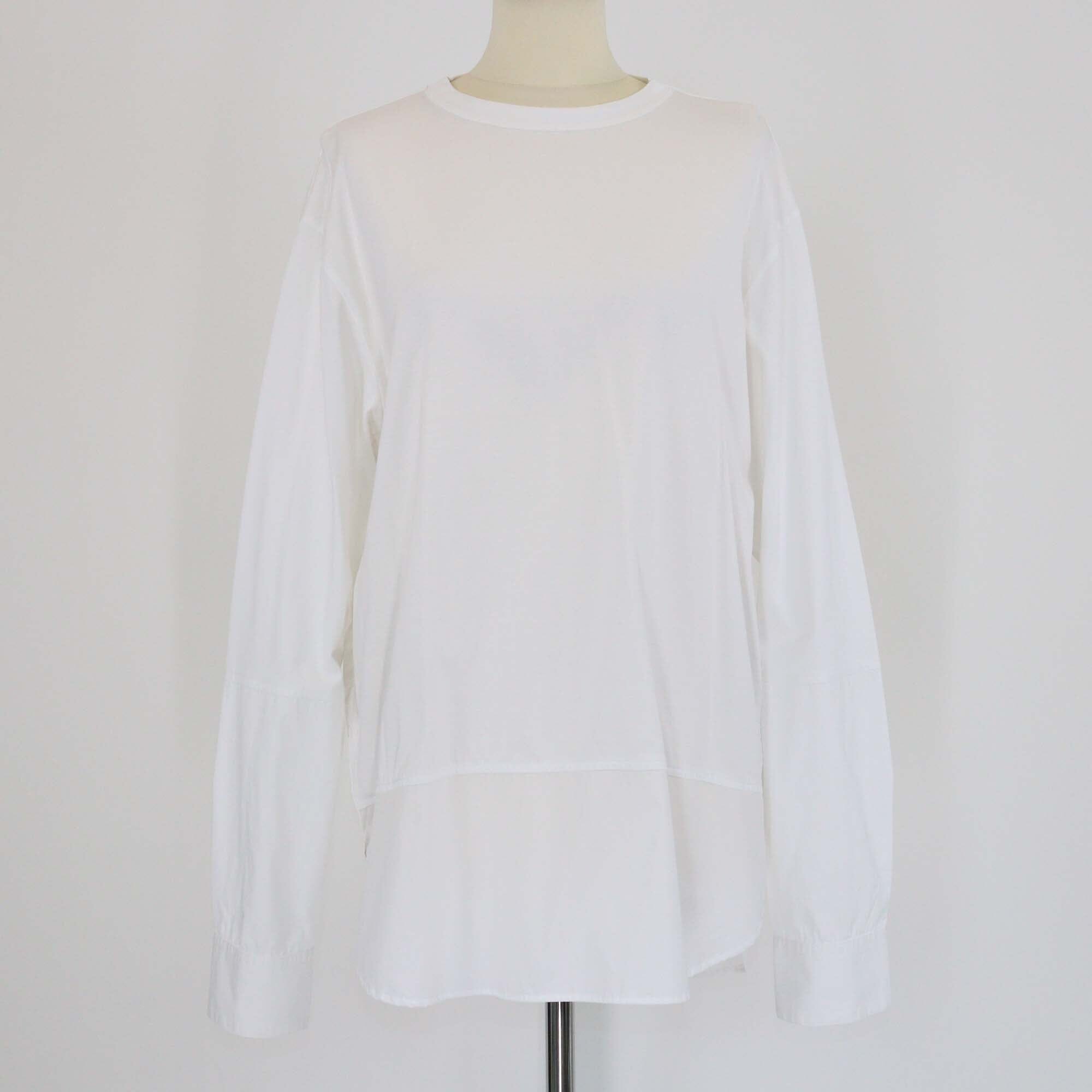 Marni White Crew Neck Long Sleeve Shirt Womens Marni 