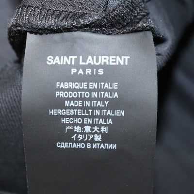Saint Laurent Black Cotton Straight Leg Jeans