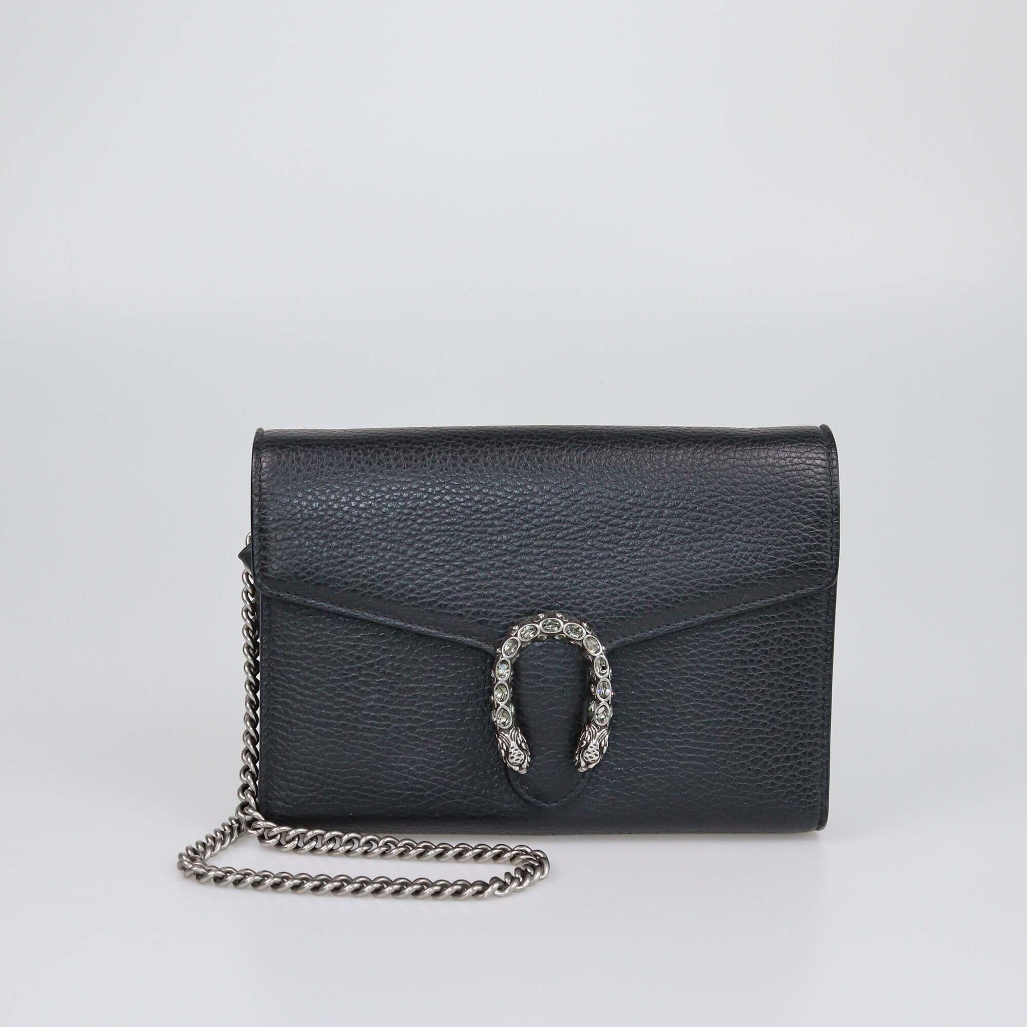 Gucci Black Mini Dionysus Chain Bag Womens Gucci 