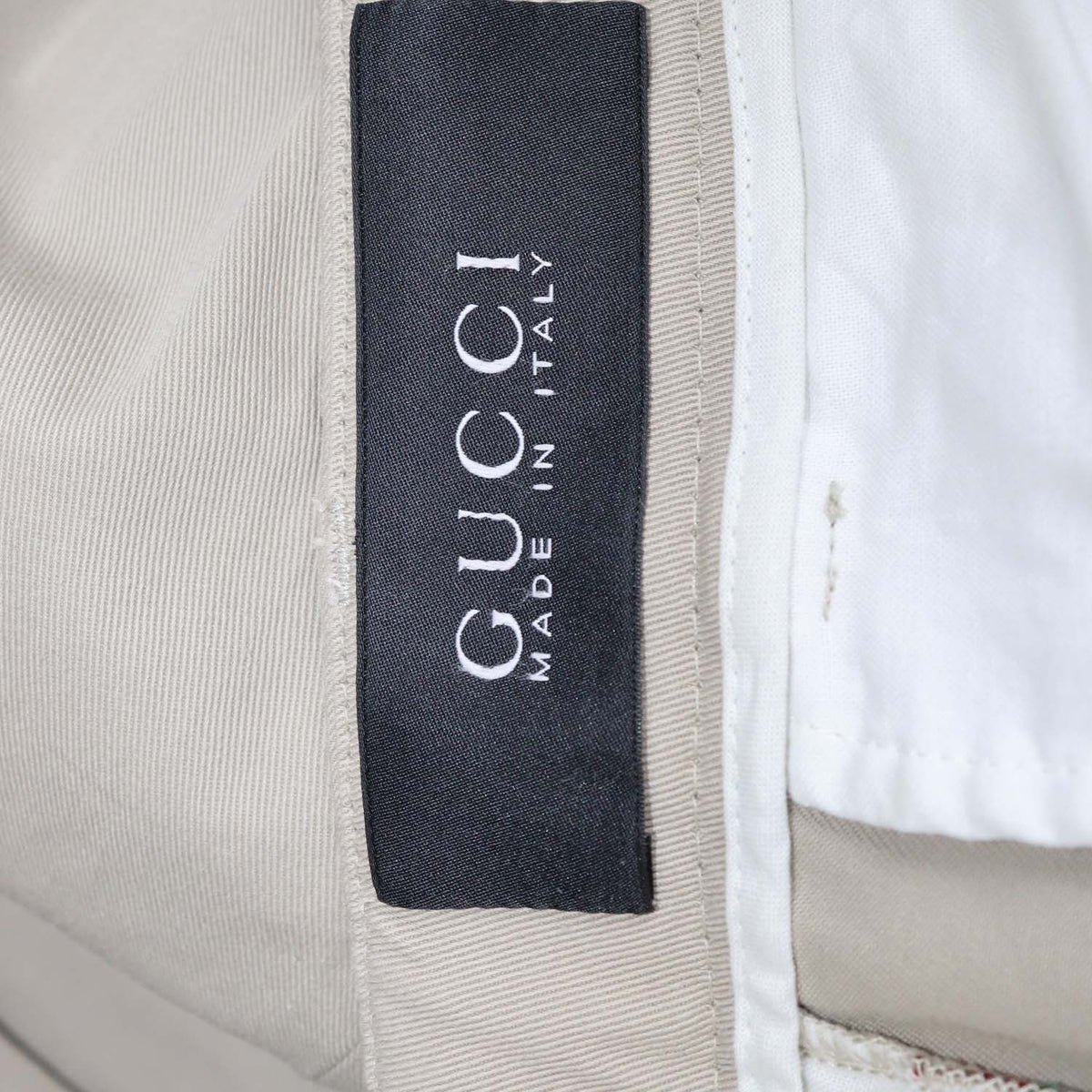 Gucci Beige Cotton Chino Pants