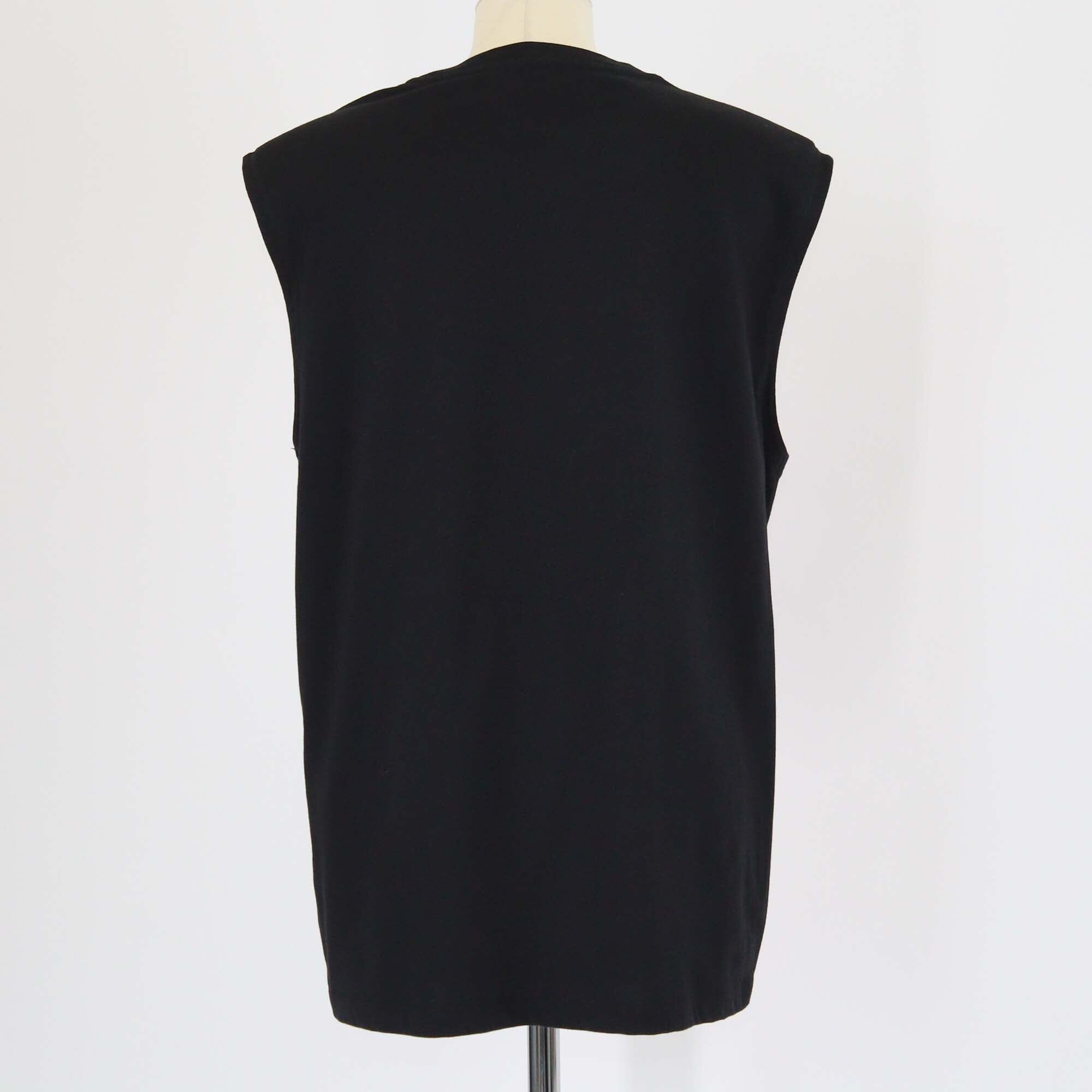 Stella McCartney x Disney Black Fantasia Print Shoulder Padded Sleeveless Shirt Womens Stella McCartney x Disney 