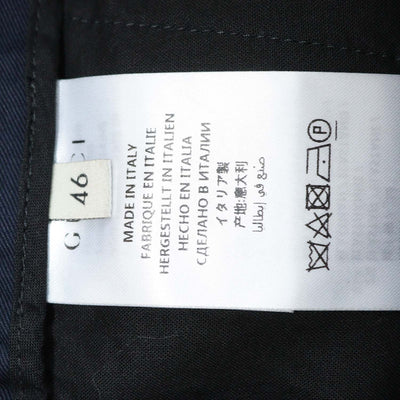 Gucci Navy Blue Cotton Twill Pants