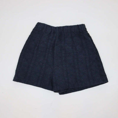 Christian Dior Navy Blue Blend Cotton Cannage Wrap Mini Short