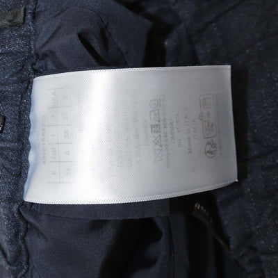 Christian Dior Navy Blue Blend Cotton Cannage Wrap Mini Short