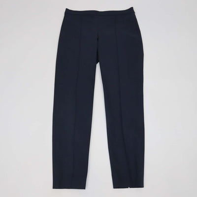 Loro Piana Navy Cotton Blend Straight Leg Trousers
