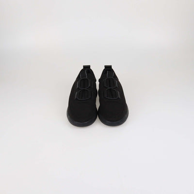 Hermes Black Mesh Technical Fabric Team Sneakers