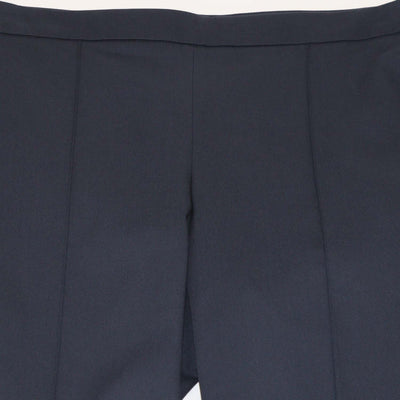 Loro Piana Navy Cotton Blend Straight Leg Trousers