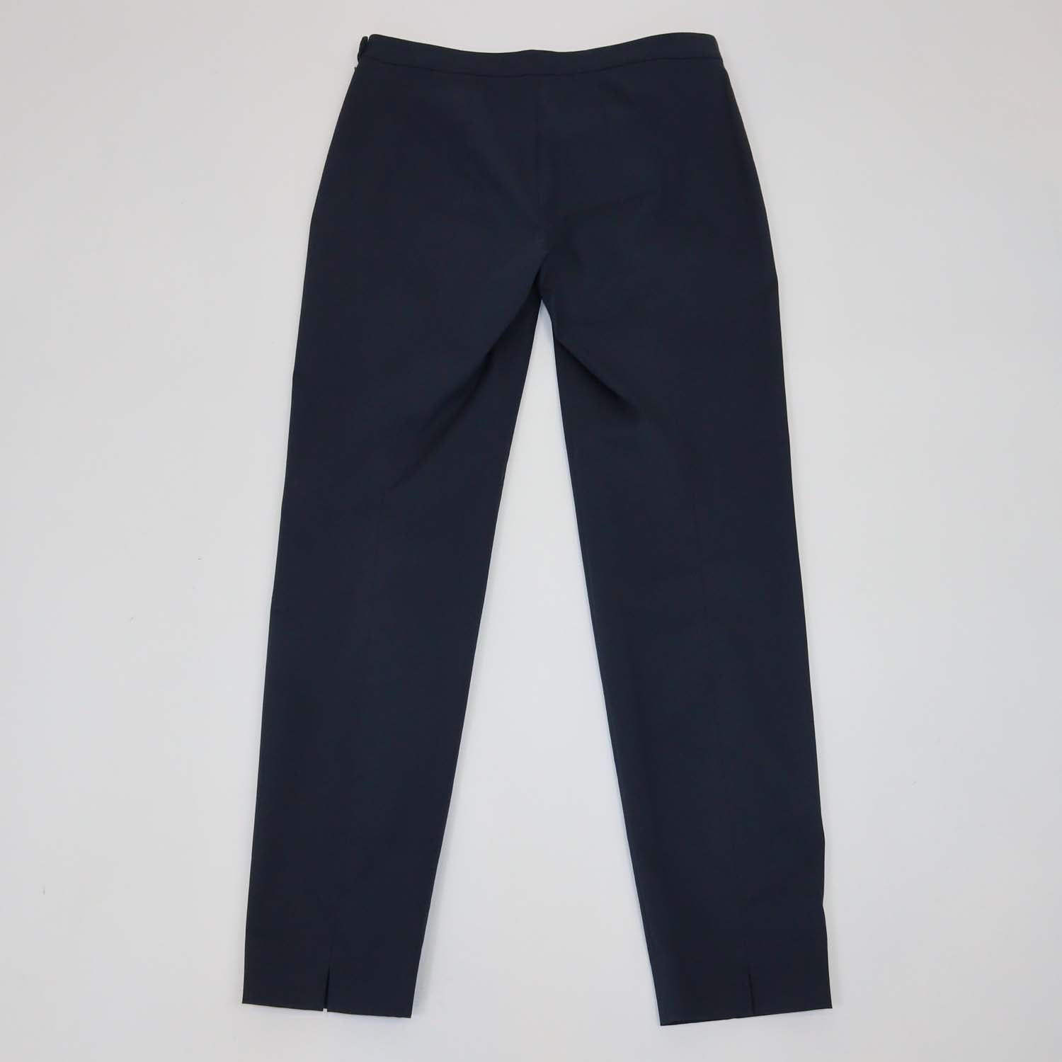 Loro Piana Navy Cotton Blend Straight Leg Trousers