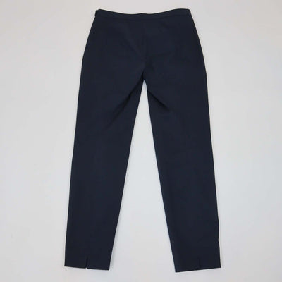 Loro Piana Navy Cotton Blend Straight Leg Trousers