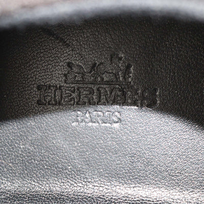Hermes Black Mesh Technical Fabric Team Sneakers