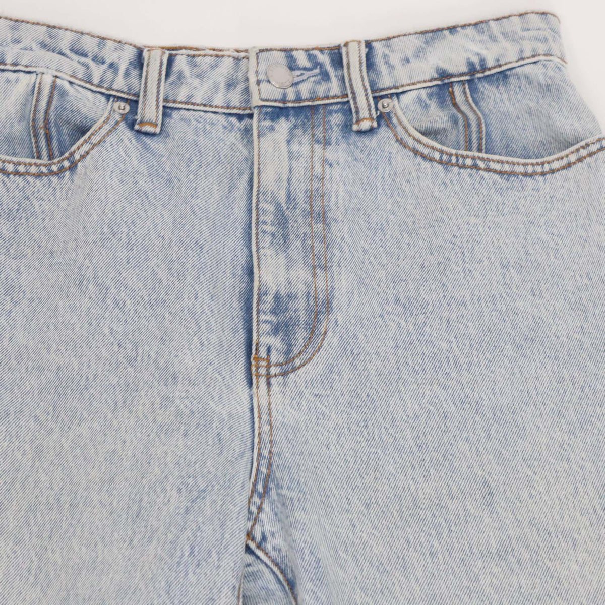 Alexander Wang Light Blue Denim Distressed High Waist Pants