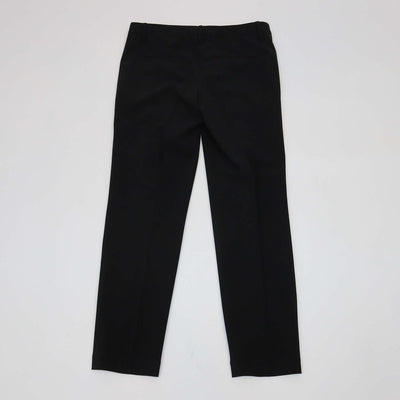 Brunello Cucinelli Black Wool Blend Straight Leg Pants