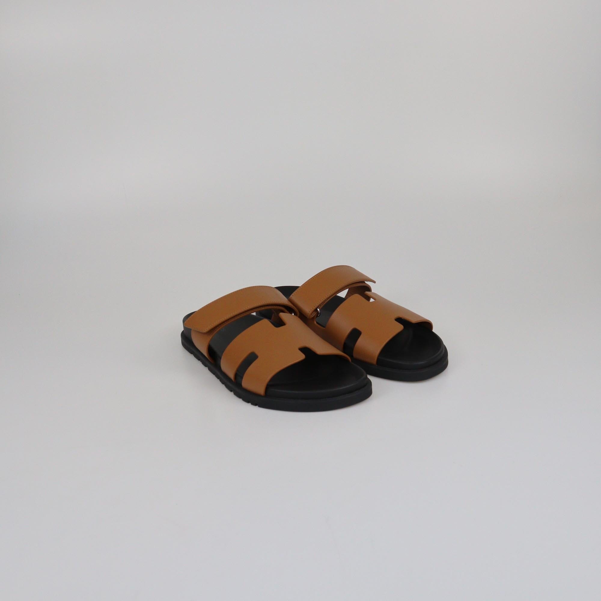 Hermes Natural Chypre Sandals Mens Hermes 