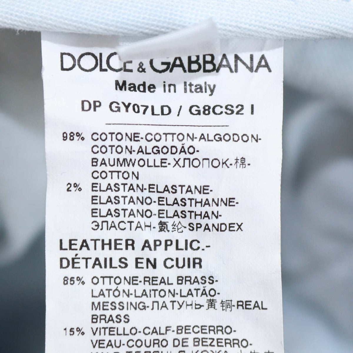 Dolce & Gabbana Blue Washed Denim Distressed Skinny Pants
