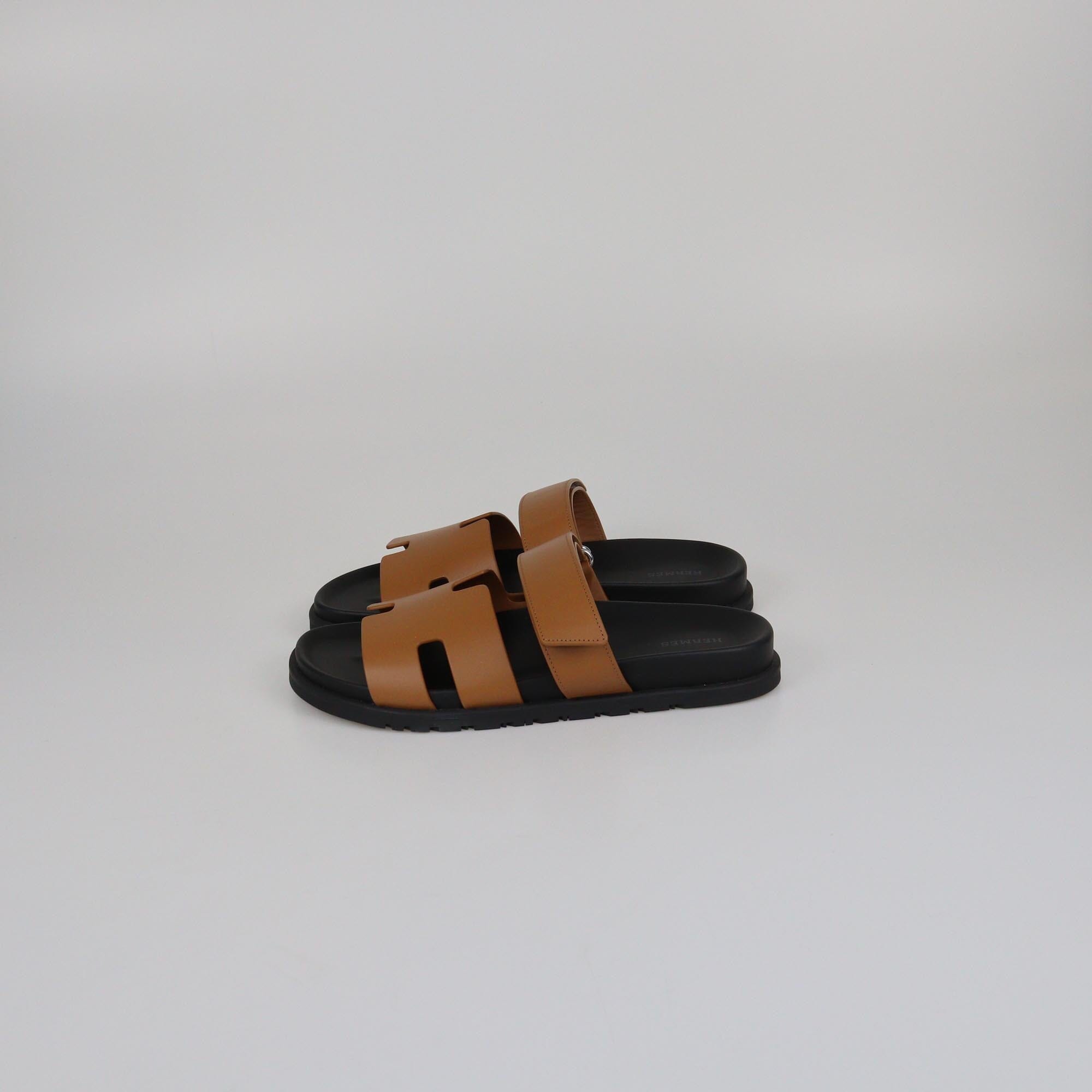 Hermes Natural Chypre Sandals Mens Hermes 