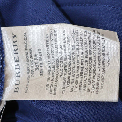Burberry Dark Blue Cotton Slim Fit Pants