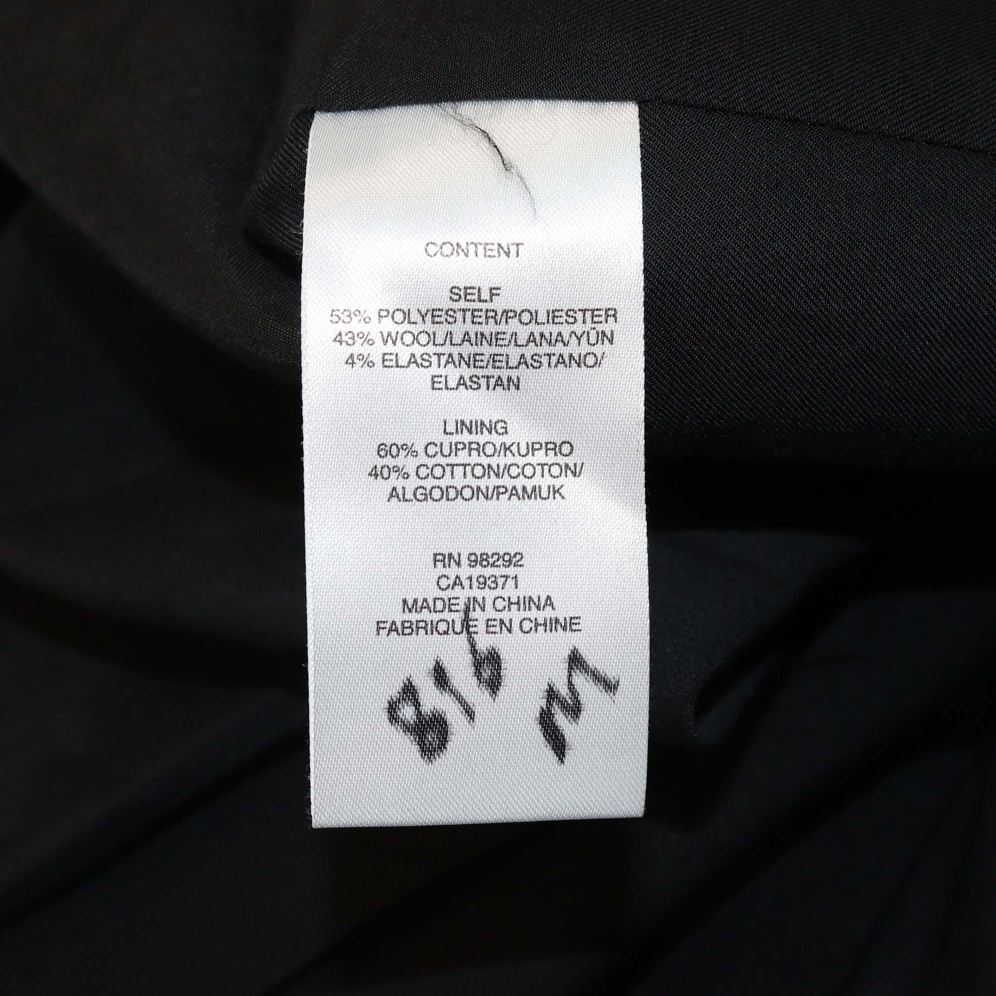 Tibi Black Twill Detached Lapel Liam Blazer Womens Tibi 