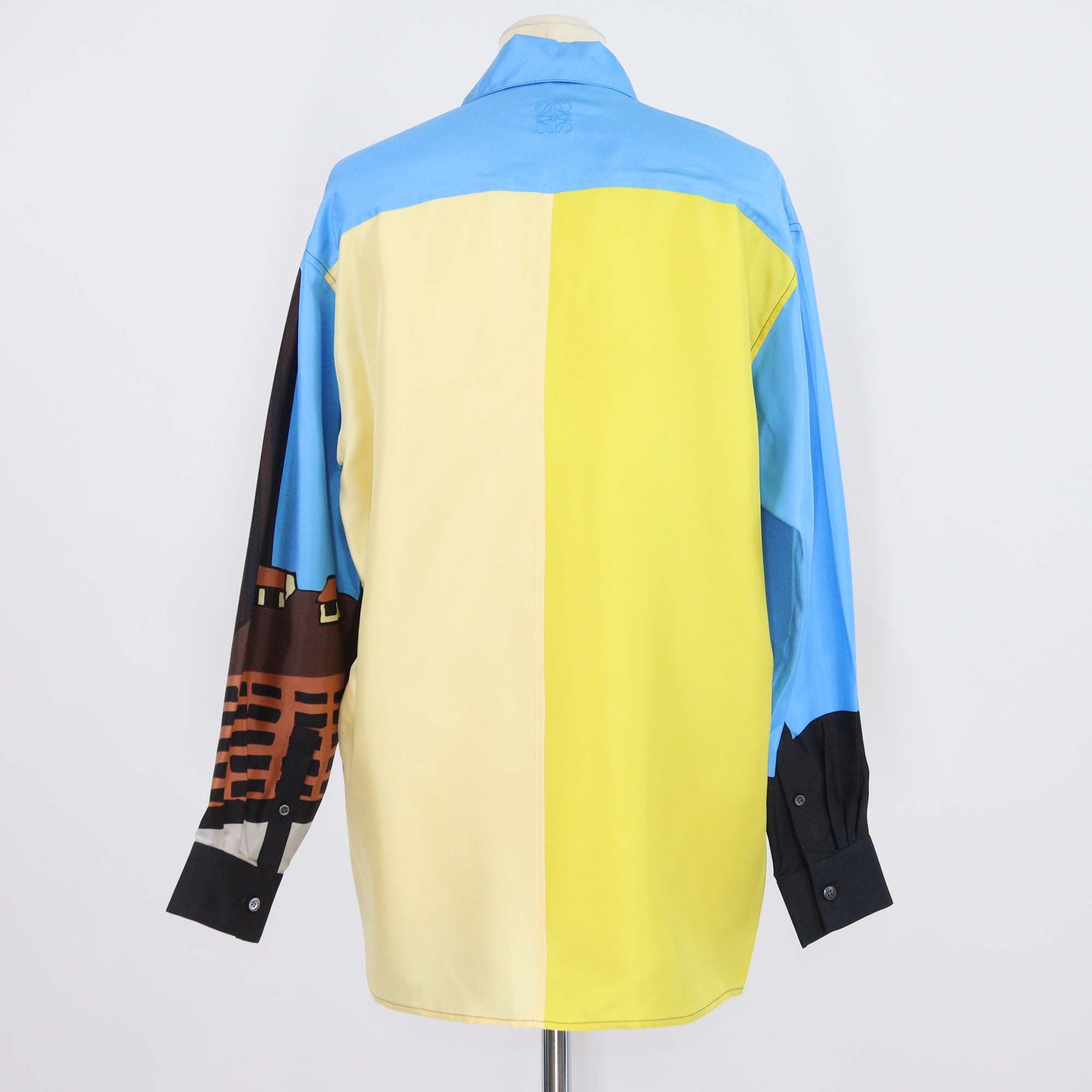 Loewe Multicolor Printed Silk Long Sleeve Shirt