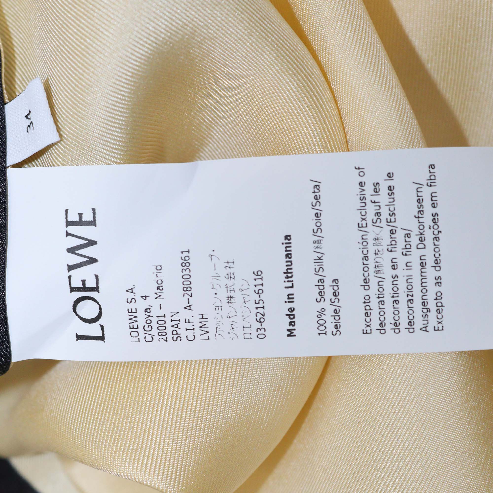 Loewe Multicolor Printed Silk Long Sleeve Shirt