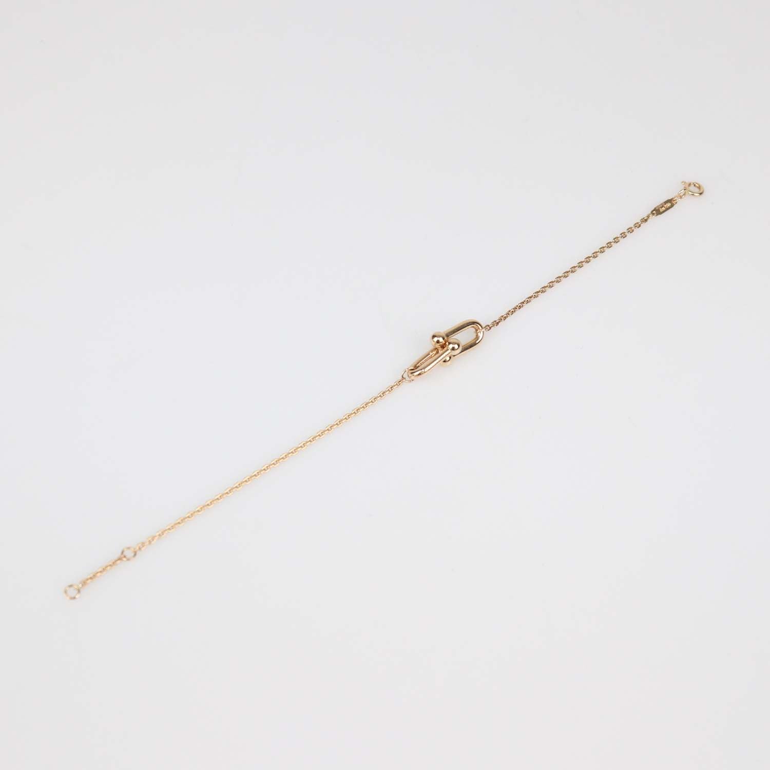 Tiffany & Co. 18K Rose Gold Hardware Double Link Bracelet