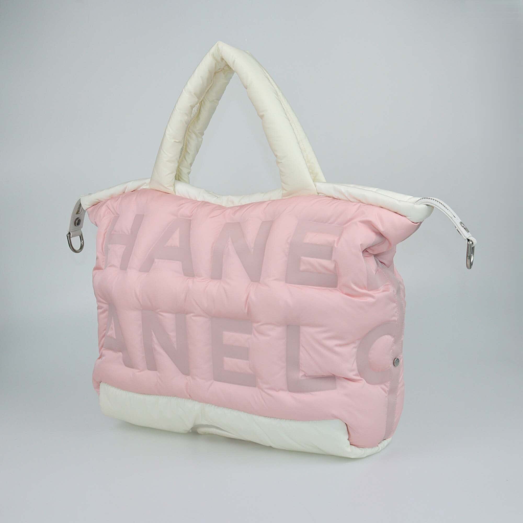 Chanel White/Pink Doudoune Crossbody Bag Womens Chanel 