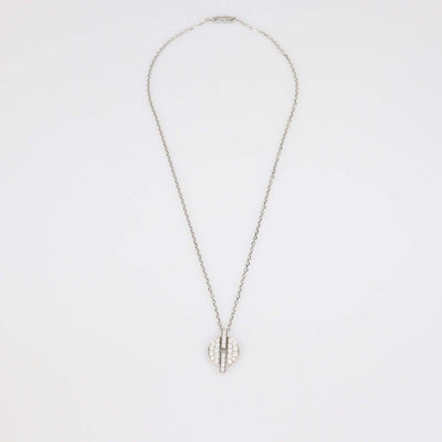 Cartier 18K White Gold Diamond Hinalia Necklace